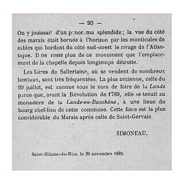 histoire de Sallertaine